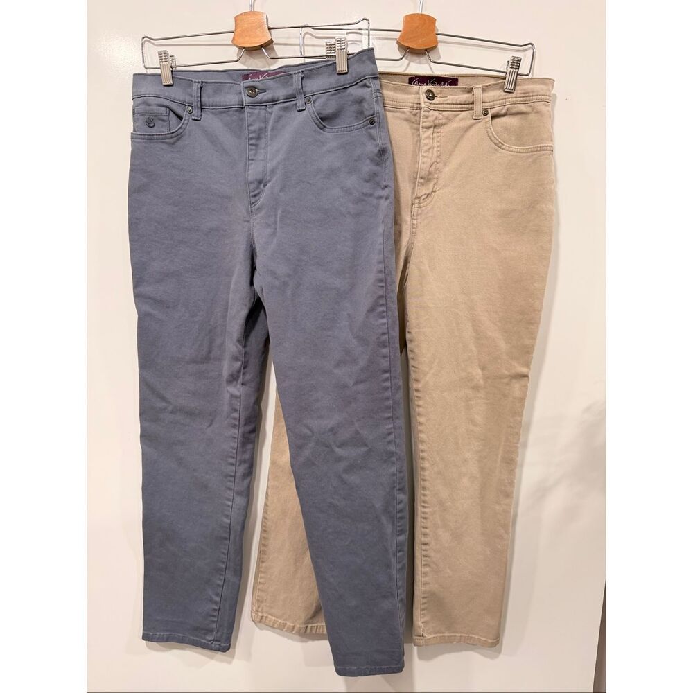 Gloria Vanderbilt Pants Bundle Size 10‎ Blue & Tan